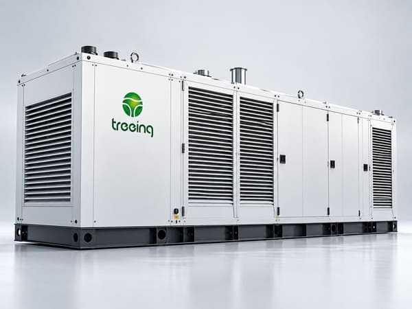 Illustration of a Treeing genset acoustic enclosure