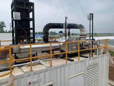 SCR system at a biogas power plant in Taihe