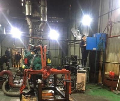 SCR system at an engine test bench in Chongqing