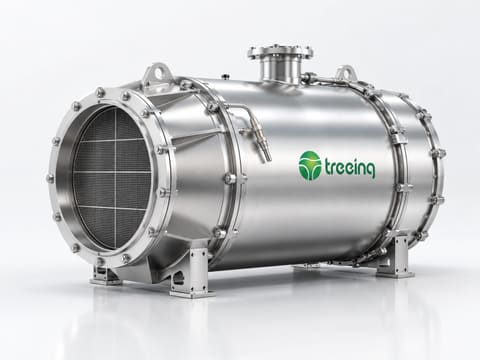 Illustration of a Treeing diesel particulate filter