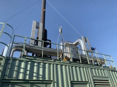 SCR system at a biomass biogas power plant in Daming